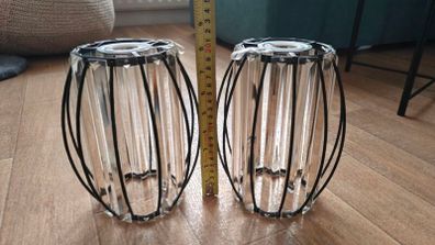 Pair of industrial lamp shade