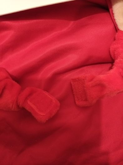 Velour reindeer festive dog coat