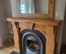 Fireplace and Mirror