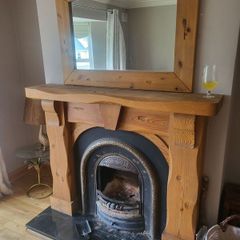 Fireplace and Mirror