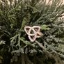 New Ladies Sterling Silver with Cubic Zirconia Knot Ring Image 2