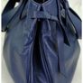 Furla Italian Leather Navy Designer Leather Handbag Image 9