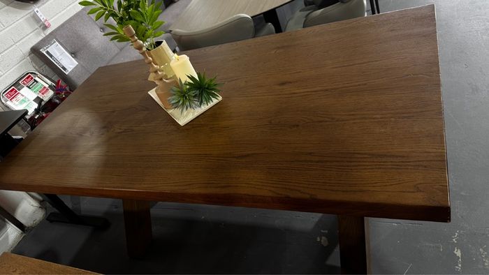Chestnut Oak Dining Table, Like New