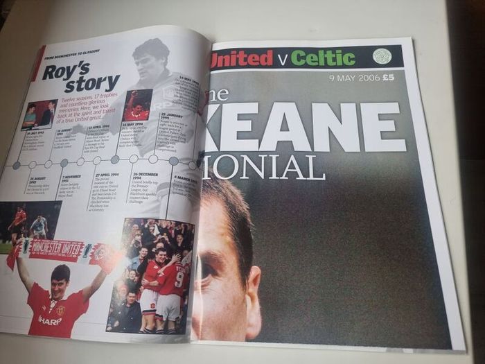 Roy Keane Testimonial. Official Souvenir programme