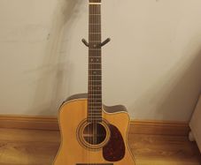 Vintage electro-acoustic guitar