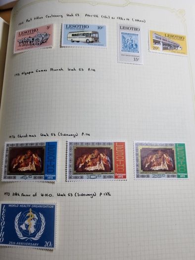 Stamp album 153 Botswana, Lesotho