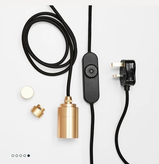 2 New Gaia Plug-In Pendants by Tala with Dimmible Light bulbs