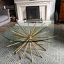 Stunning Glass & Gold Coffee table Image 3