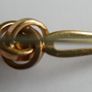 Vintage  Gold Tone Faux Pearl  Bar Brooch Image 5