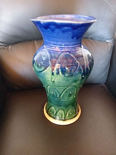 flower vase castle arch pottery