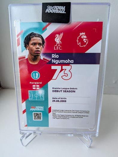 Rio Ngumoha Liverpool FC Topps Total Football Next Goal Wins /75