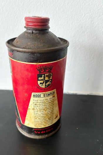 Vintage French Leather Treatment Tin