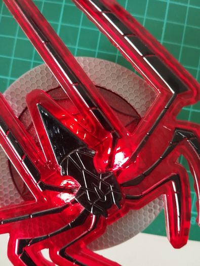Spider-Man Black Suit Figure + Web Disc Launcher Bundle