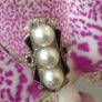 Antique Art Deco 14 Carat White Gold Akoyia Pearl Ring Image 7