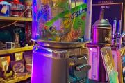 Retro coin operated gumball machine