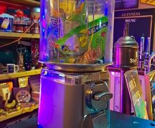Retro coin operated gumball machine