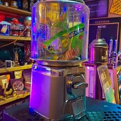 Retro coin operated gumball machine