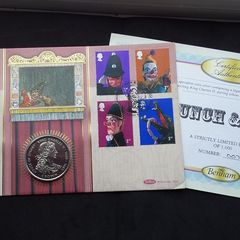 Great Britain Stamps : Punch and Judy Benham Stamp and Coin Limited Edition Cover - 2001