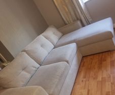 L Shaped Corner Sofa Bed With Storage - Taupe