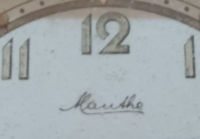 Vintage German Mauthe Travel Alarm Clock 1960s