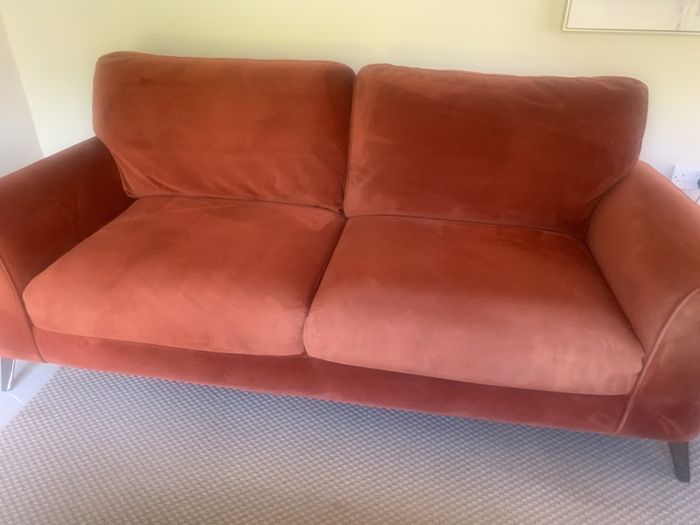 Velvet sofa/settee