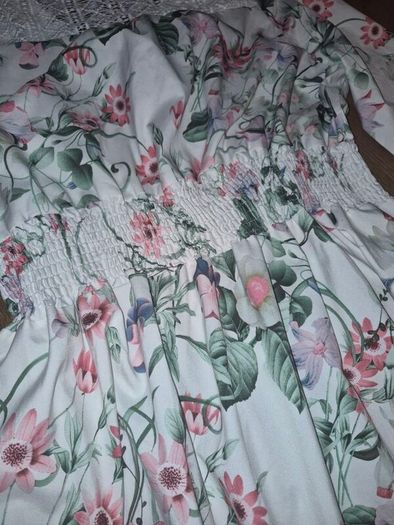 White floral dress