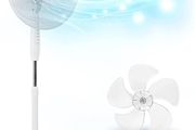 Pedestal Fan FN30, Air Cooling Electric Cooler Summer Floor Standing Fan, Oscillating Rotating, Height Adjustable, 16 Inch Tilting Head,60W, ideal for Home of Office (FREE POSTAGE)