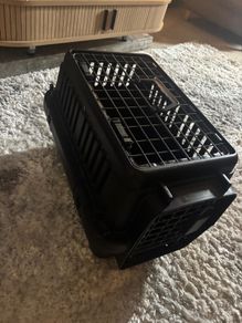 Anione Cat Carrier Box Black M/L Cat