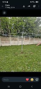 large steel rotary washing line