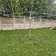 large steel rotary washing line
