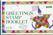 1995 Ireland Greetings Commemorative Stamps Booklet Fine Used with fine Baile Atha Cliath (Dublin) Steel cancel of 15/9/1996