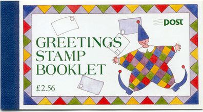 1995 Ireland Greetings Commemorative Stamps Booklet Fine Used with fine Baile Atha Cliath (Dublin) Steel cancel of 15/9/1996