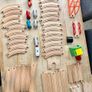 72 Piece Wooden train set, trains, tracks , bridges, blocks and stations Image 6