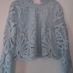 Blue and White top