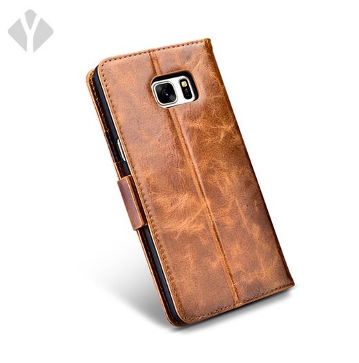 Samsung Note 7 Vintage Oil Wax Leather Folio Case