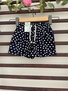 shorts Bnwt navy polka dot age 3-4 primark 100% cotton