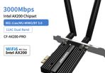 COMFAST 3000Mbps Dual Band WiFi6 + Bluetooth 5.0 Desktop Internal PCIe 2x6dBi Wireless Network Card (Brand New/Warranty)
