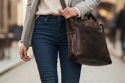 Rehard Italian Leather Women's Messenger Work Bag