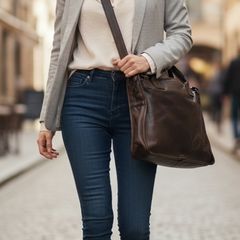 Rehard Italian Leather Women's Messenger Work Bag