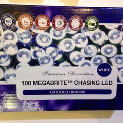 100 Megabrite Chasing LED Lights Christmas Lights