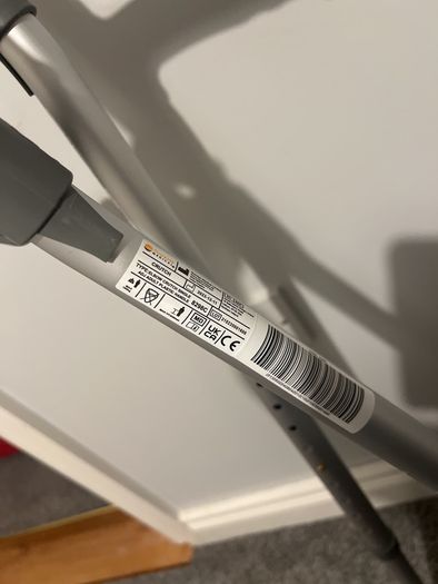 Pair of crutches and orthopedic boot