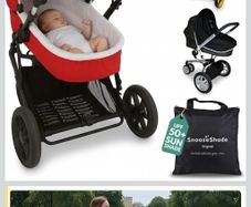 Universal pram and buggy sun shade