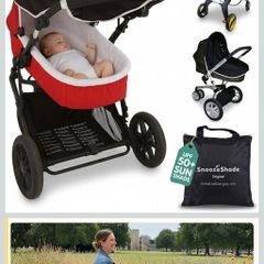 Universal pram and buggy sun shade