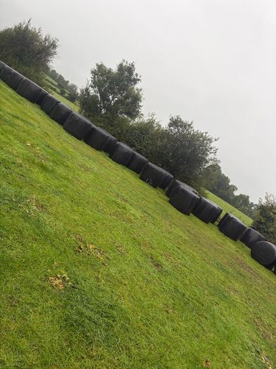 Bales of silage