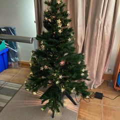 Christmas Tree artifical green fibre optic. Approx.26 inches wide and  60 inches high