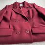 Elegant Winter Burgundy Overcoat Image 6