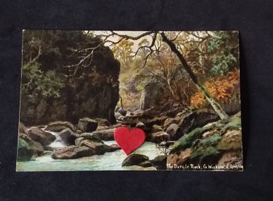 Ireland Postcard : The Dargle Rock , Co. Wicklow - 1900s