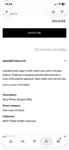 Miffy towel cape