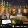 LED Floodlight Outdoor 40W 4000LM, Flood Lights Colour Changing, 120 RGB Colours- Warm White-Timing-Remote Control - 5 Modes, IP66 Waterproof, UK 3-Plug Image 3
