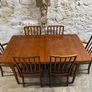 Mid Century Modern Mcintosh T3 Dining Table & 6 Chairs Image 2